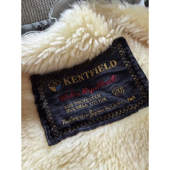 Vintage Kentfield Jacket Mens Medium Beige Sherpa Lined 80s Retro - Picture 3 of 8